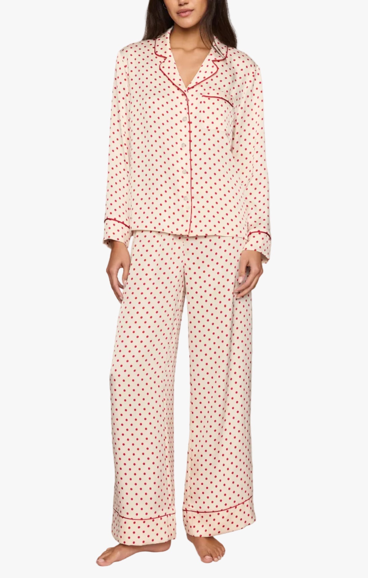 Z Supply Snuggle Dot Satin PJ Set
