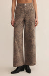 Z Supply Marli Denim Leopard Pants
