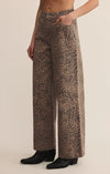 Z Supply Marli Denim Leopard Pants