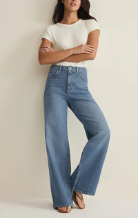 Z Supply Nova High Rise Wide Leg Jeans