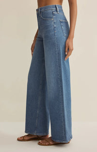 Z Supply Nova High Rise Wide Leg Jeans