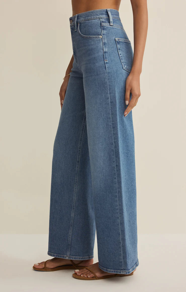 Z Supply Nova High Rise Wide Leg Jeans