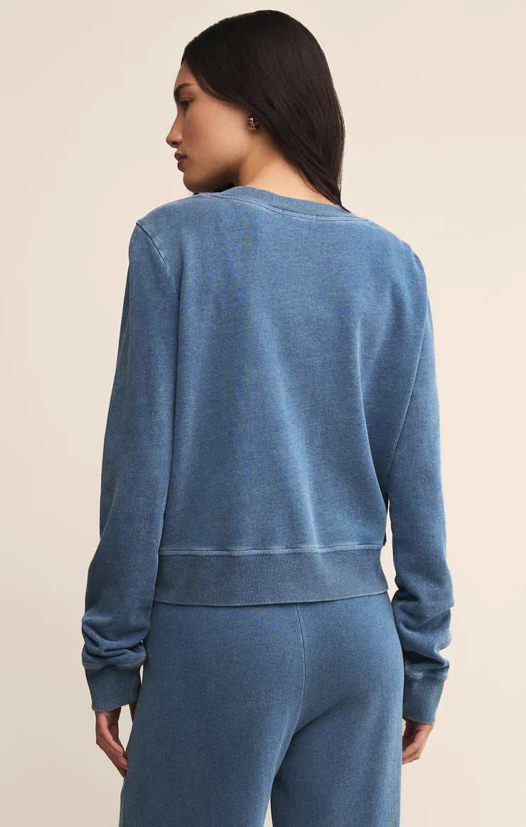 Z Supply Daily Knit Denim Cardigan