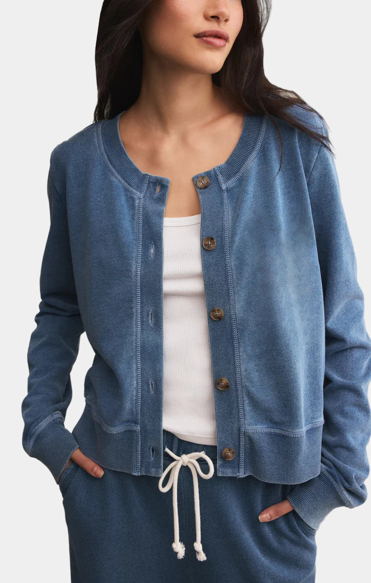 Z Supply Daily Knit Denim Cardigan