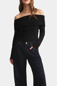 Z Supply Whimsy Off Shoulder Mesh Top