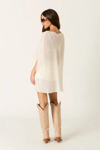 Ella Sheer Chiffon Overlay Top