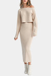 Frankie Knit Crop Top & Midi Skirt Set