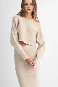 Frankie Knit Crop Top & Midi Skirt Set