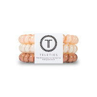 TELETIES For the Love of Nudes Large Hair Ties - 3 Piece