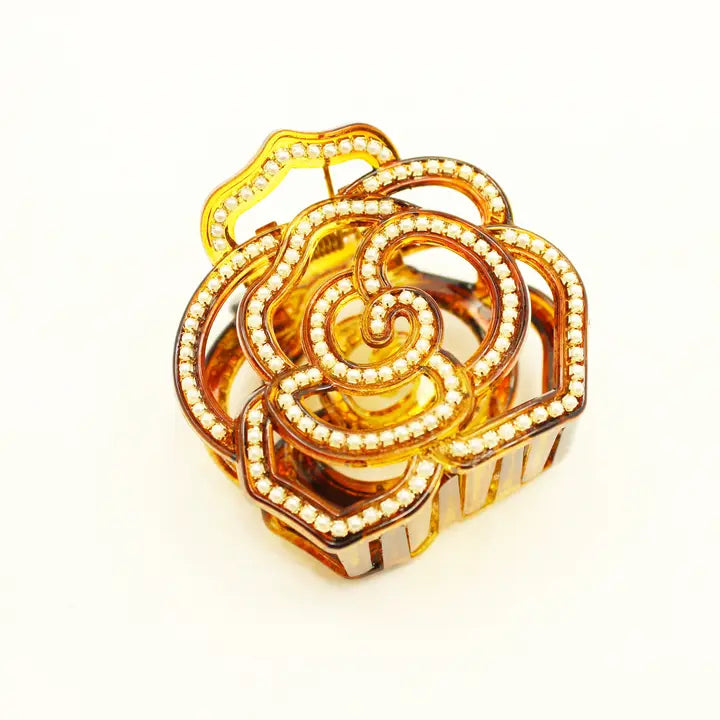 Medusa's Heirlooms Vera Inspired Flower Jaw Clip