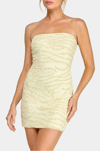 Georgia Sequin Strapless Mini Dress