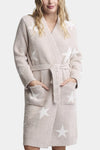 Barefoot Dreams CozyChic Starry Night Robe in Stone-Pearl