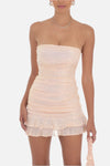 Meadow Sequin Ruched Mini Dress