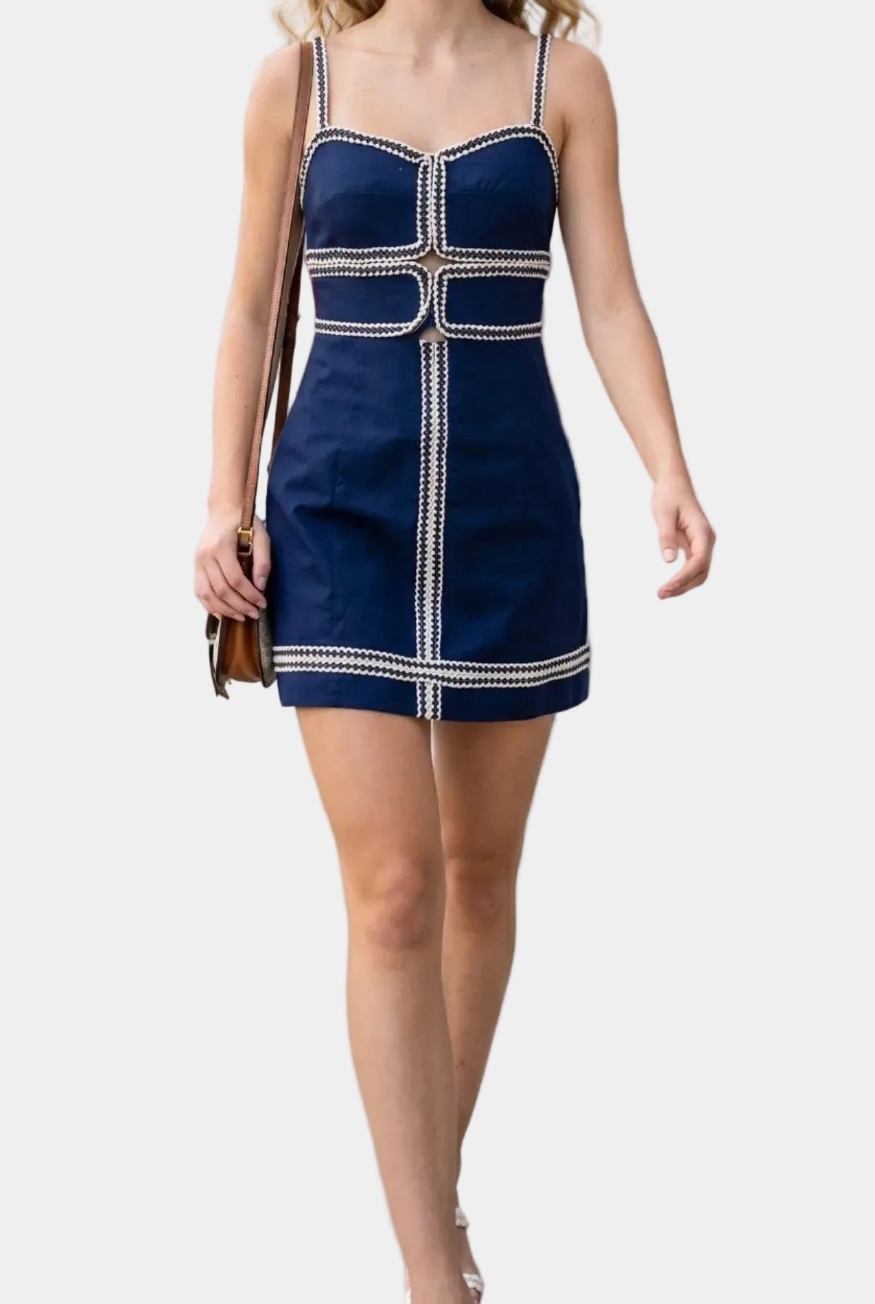 Peyton Trim Tape Mini Dress