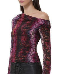 AFRM Barry Silken Lace Top in Ombre Snake