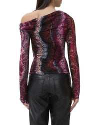 AFRM Barry Silken Lace Top in Ombre Snake