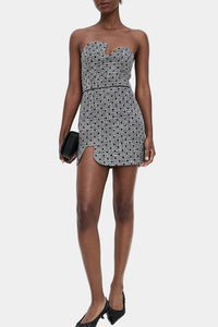 Amanda Uprichard Puzzle Strapless Mini Dress