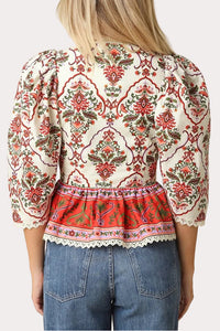 Eloise Floral Peplum Blouse
