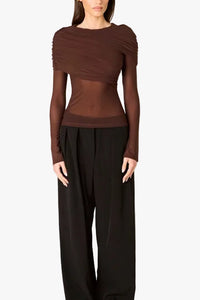 NIA Everleigh Top in Brown