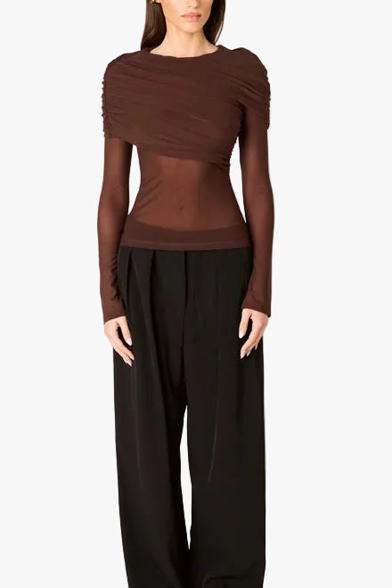 NIA Everleigh Top in Brown