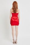Avery Satin Tube Mini Dress