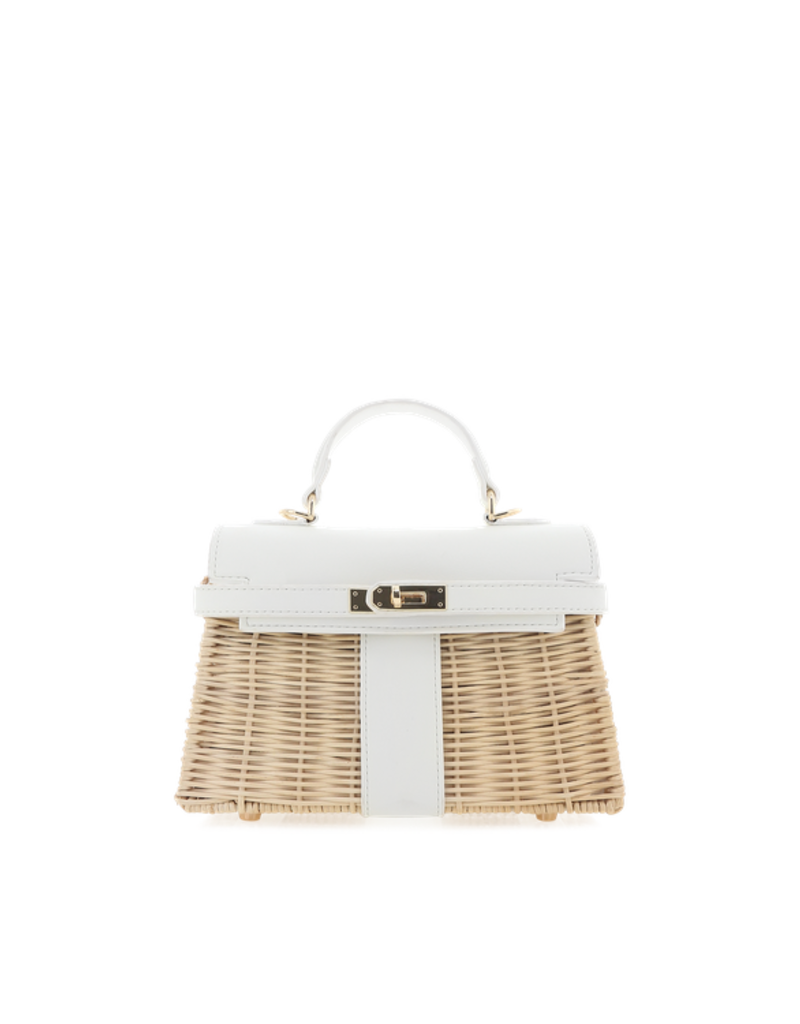 Billini Hariette Rattan Handle Bag