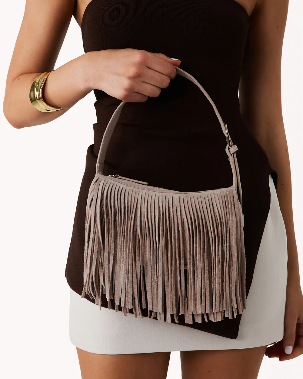 Billini Quinn Shoulder Bag in Light Beige