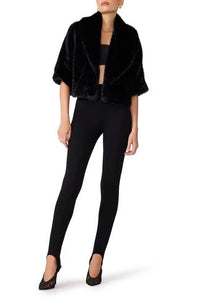 Steve Madden Hestia Crop Coat in Black