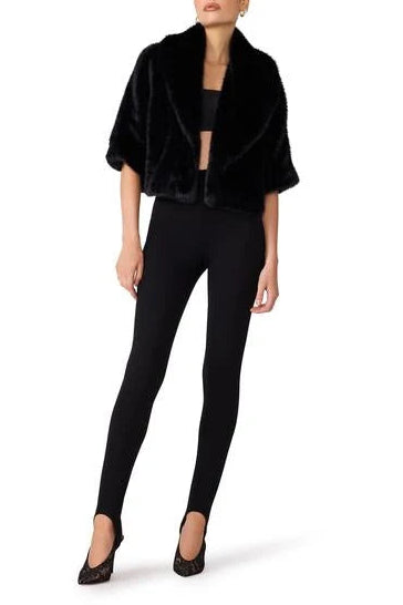 Steve Madden Hestia Crop Coat in Black