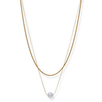 BRACHA Marlowe 2 in 1 Dainty Pearl Necklace