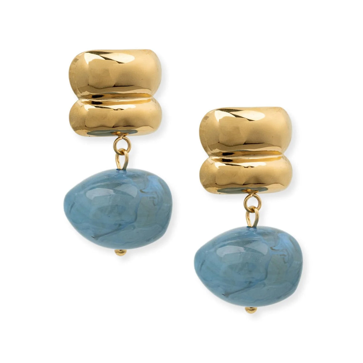 BRACHA Lume Drop Earrings in Blue