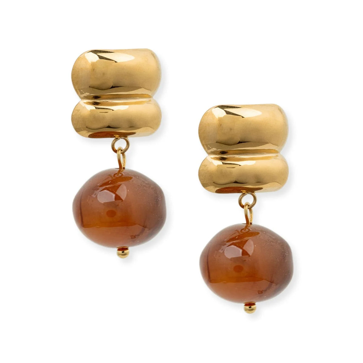 BRACHA Lume Drop Earrings in Brown