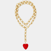 BRACHA Rowan Heart Lariat Necklace