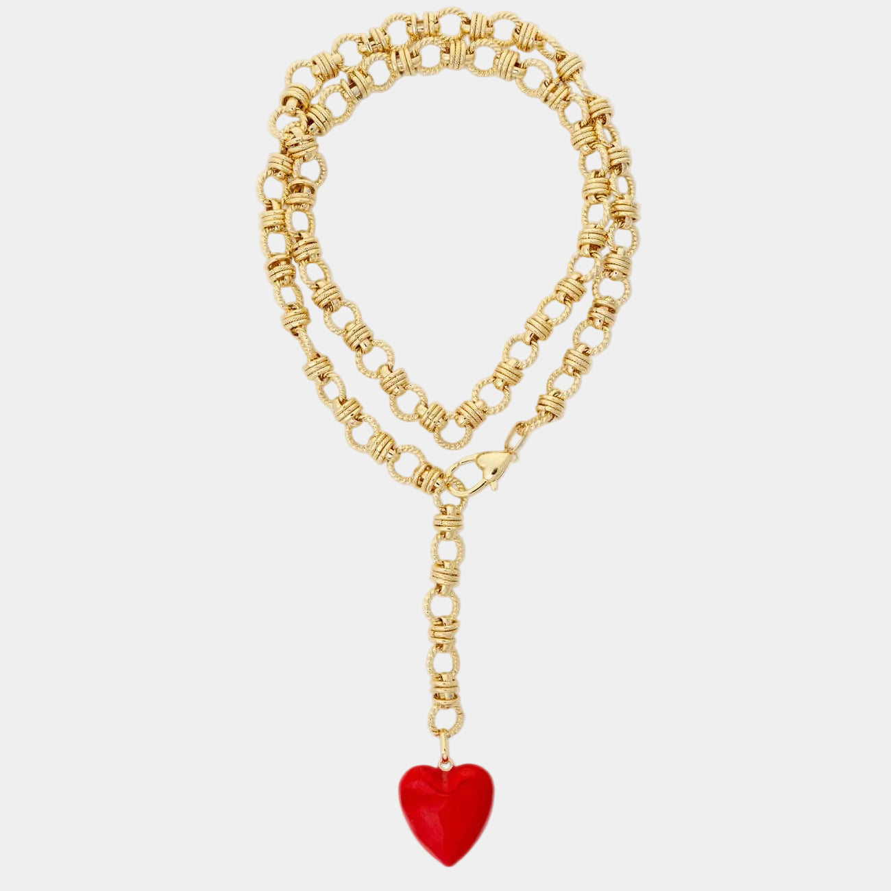 BRACHA Rowan Heart Lariat Necklace