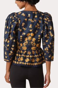Camri Puff Sleeve Floral Blouse