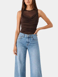 Steve Madden Roman Knit Top in Walnut