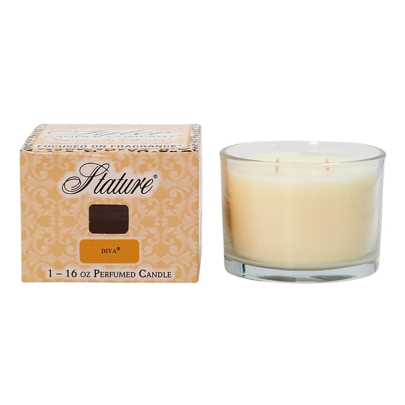 16 OZ Tyler Stature Clear Candle