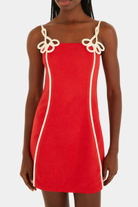 FARM Rio Red Sleeveless Mini Dress