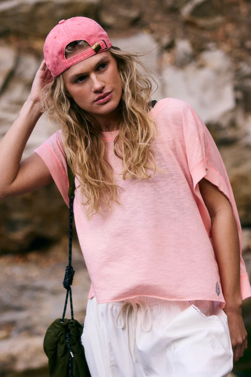 FP Movement My Time Tee in Pastel Peach