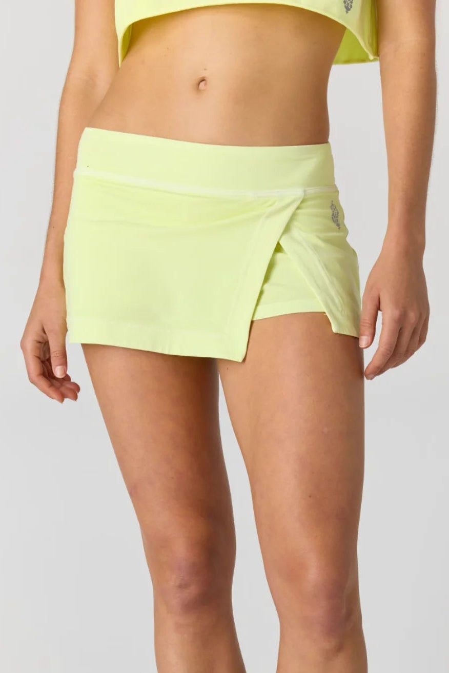 FP Movement Hot Shot Mini Skort in Vapor Lime