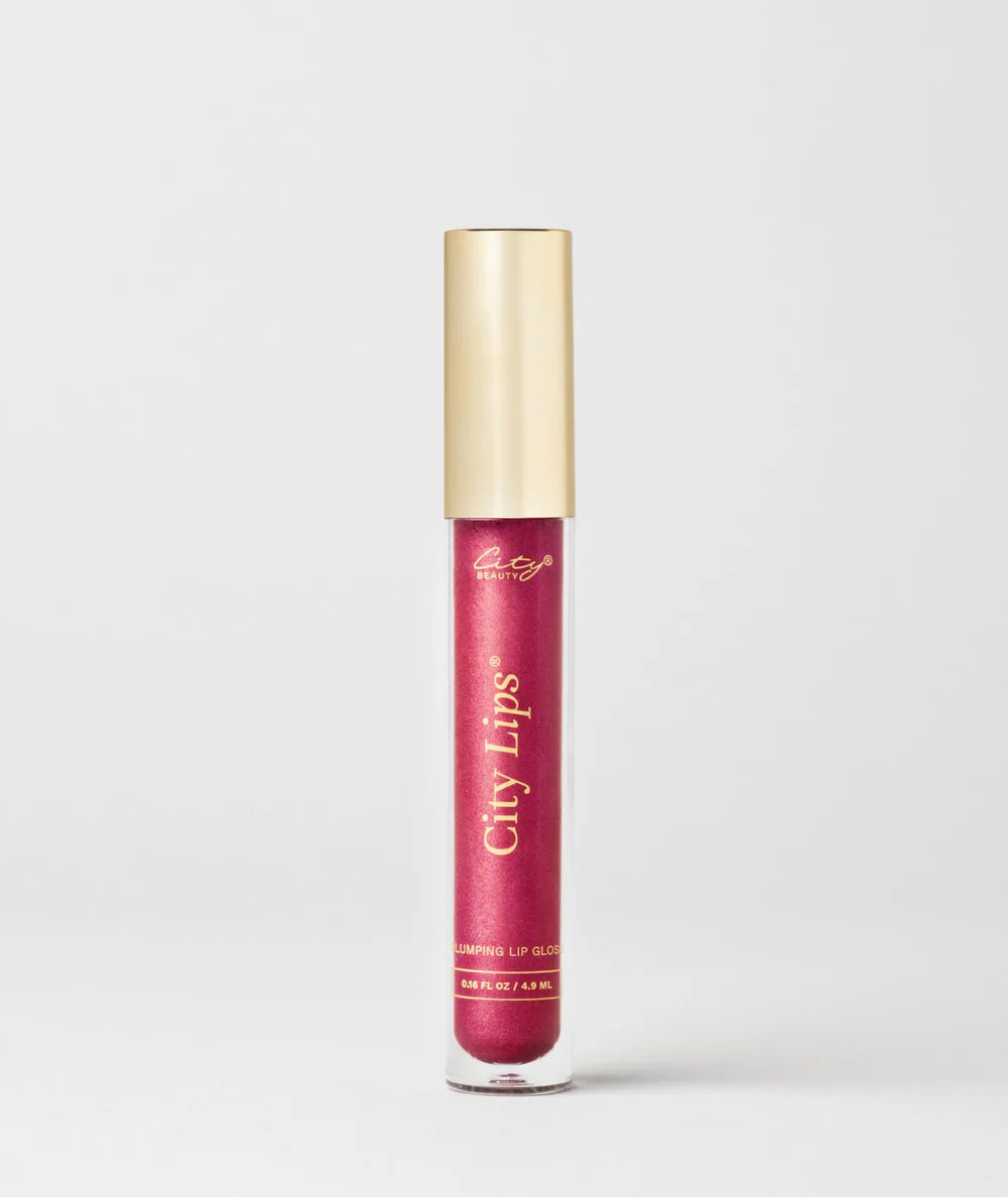City Lips Plumping Lip Gloss in Raspberry
