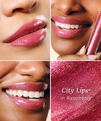 City Lips Plumping Lip Gloss in Raspberry