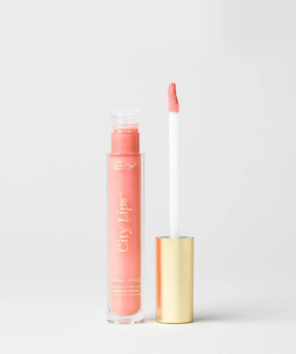 City Lips Plumping Lip Gloss in South Peach