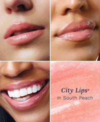 City Lips Plumping Lip Gloss in South Peach