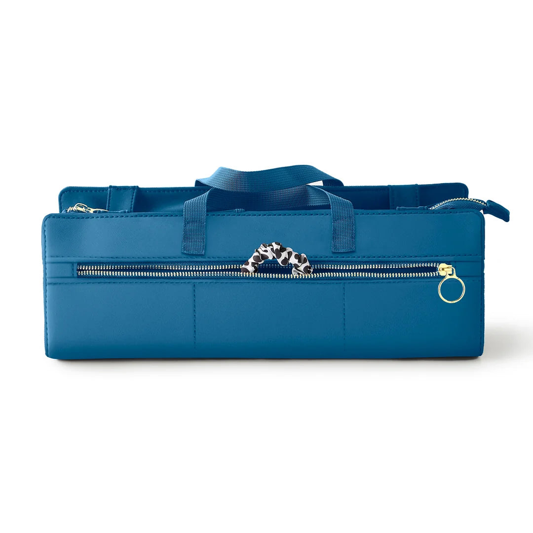 KUSSHI Hair Tools Bag in Midnight Teal/Raspberry
