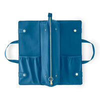 KUSSHI Hair Tools Bag in Midnight Teal/Raspberry