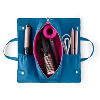 KUSSHI Hair Tools Bag in Midnight Teal/Raspberry