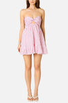 Natalie Striped Keyhole Romper