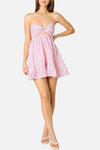 Natalie Striped Keyhole Romper