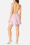 Natalie Striped Keyhole Romper